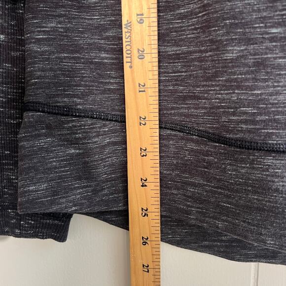 LULULEMON Exhalation Pullover II Sweatshirt Marled Gray Long Sleeve Size 6 - Picture 5 of 8